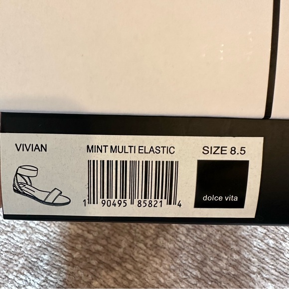 Dolce Vita Mint Multi Elastic Vivian Sandal - Picture 6 of 6